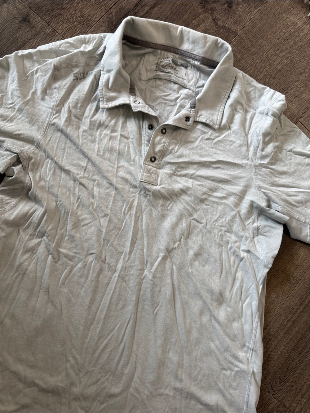 511 Tactical  Men's Light Gray Polo Shirt - Casual Short Sleeve